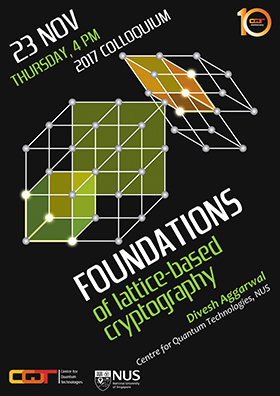 Colloquium by Divesh Aggarwal