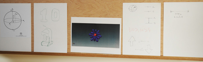 Examples from the Qubit Gallery in the Cabinet of Curiosities at Singapore's Centre for Quantum Technologies.