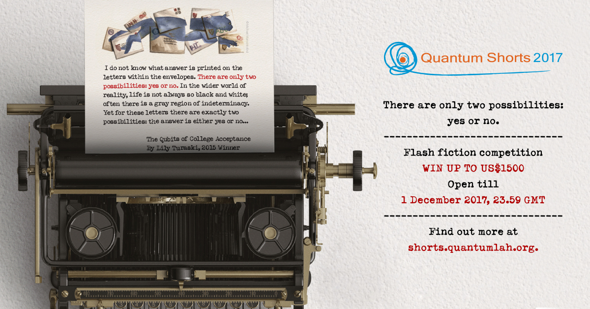 Flash fiction competition Quantum Shorts opens for entries